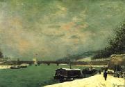 Paul Gauguin The Seine at the Pont d'Iena oil painting
